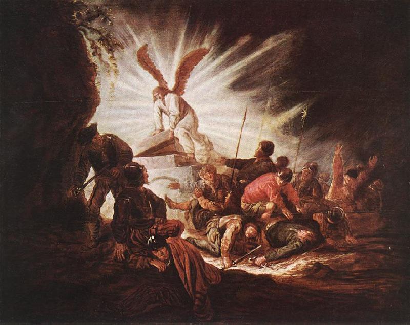 CUYP, Benjamin Gerritsz. The Angel Is Opening Christ's Tomb Sweden oil painting art